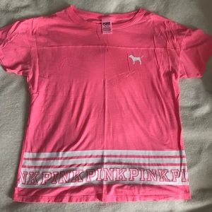 PINK half sleeve t shirt